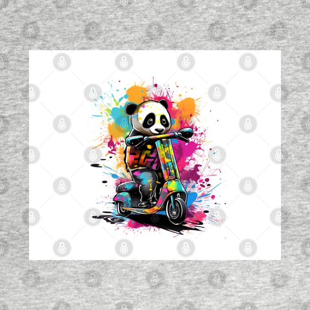 Scooter Panda by ArtWearSplash